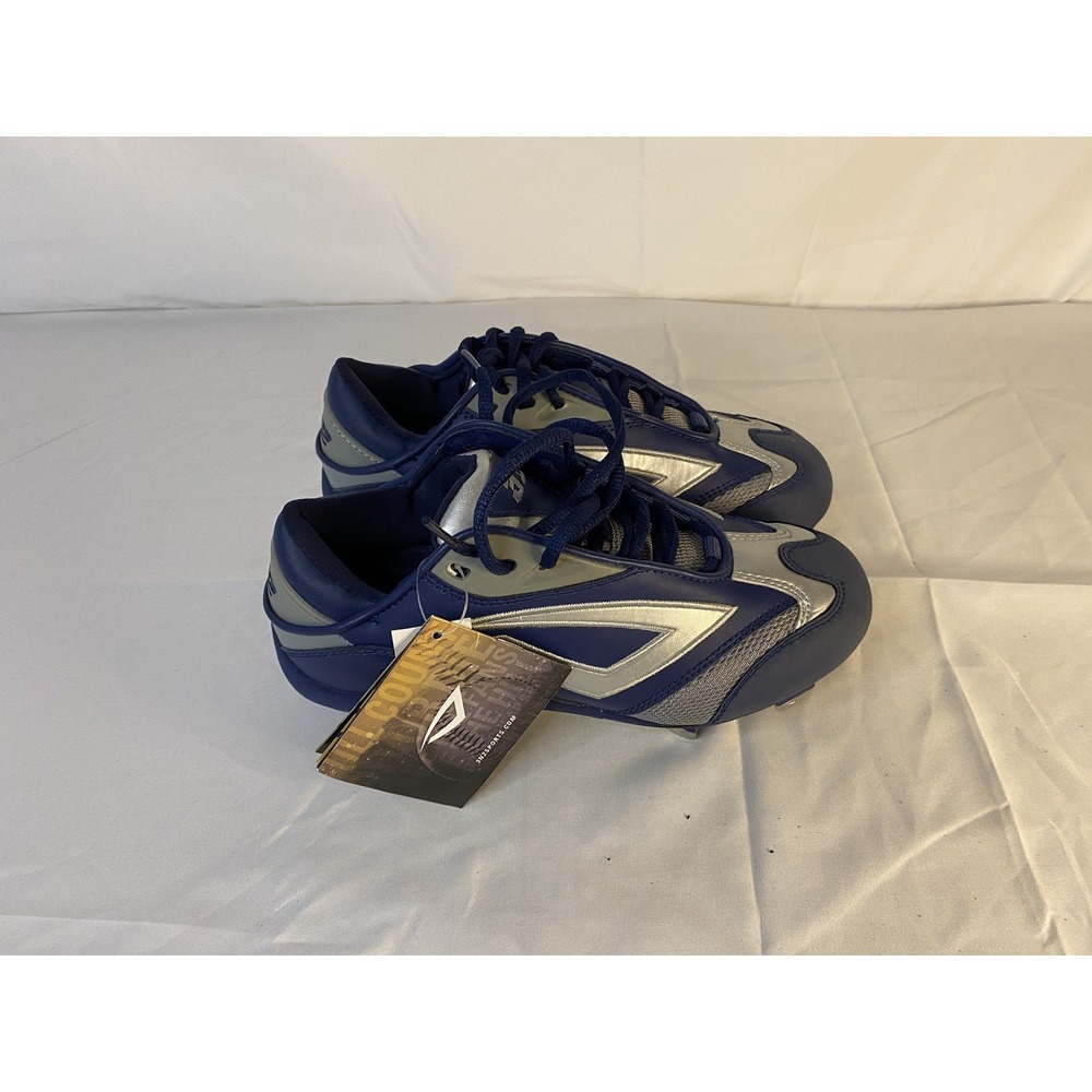 New 3n2 DOM-N-8 Women's Size 8.5 Metal Fastpitch Softball Baseball Cleats Blue